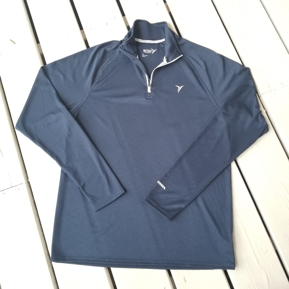 S Old Navy mens navy Forth Zipper active top